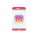 instagram logo, iphone, logo, phone svg vector icon