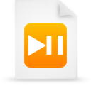 document, file, orange, paper icon
