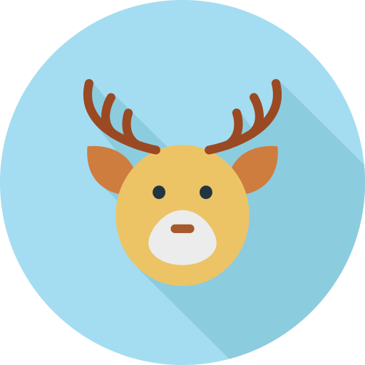 Reindeer svg vector icon