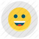 face, happy, lucky, smile, smiley icon