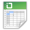 document, excel, spreadsheet, table icon