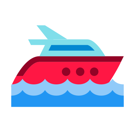 Yacht svg vector icon