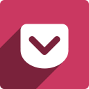 media, pocket, shadow, social, square svg vector icon