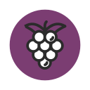 fresh, fruit, grape, healthy, purple, vegetable svg vector icon
