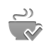 coffee,checkmark icon