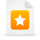 document, file, orange, paper icon