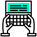 computer, copywriter, hand, notebook, technology svg vector icon