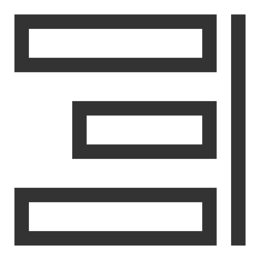 Right Justify svg vector icon