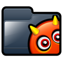 folder,devil icon