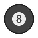 balls, bola, eight, sinuca, snooker, sport svg vector icon