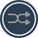 audio, media, media player, music, shuffle, video player svg vector icon