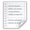 document, enriched, list, paper, text icon