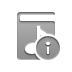 music,library,info icon