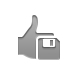 hand,thumbsup,diskette icon