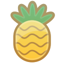 food, fruit, pineapple, sweet, tropical svg vector icon