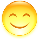 satisfied,emot,face,fun,happy,smile,smiley,emotion,funny icon