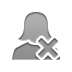 user,woman,cross icon
