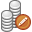 coin,stacks,silver,edit,pay,payment,cash,currency,money,write,writing,check out,credit card icon