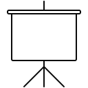 office, presentation, stand, training svg vector icon