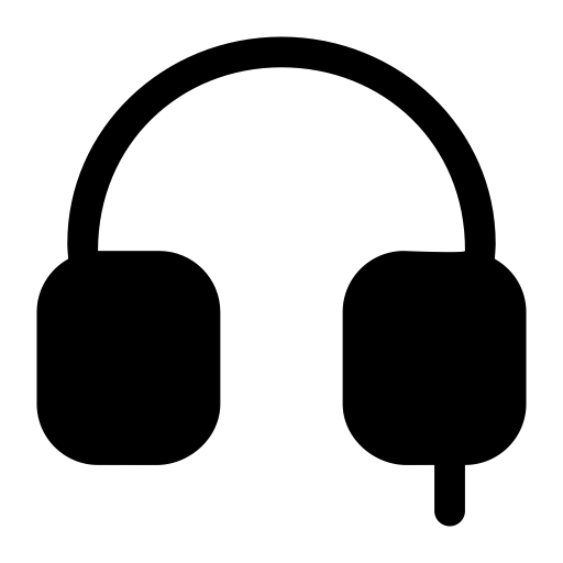 Headset svg vector icon