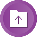 arrow, arrows, folder, up, upload, uploading svg vector icon