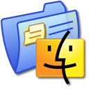 folder,blue,mac icon