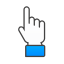 hand, up svg vector icon