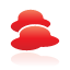 clouds, red, weather icon