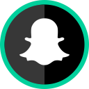logo, media, online, snapchat, social svg vector icon