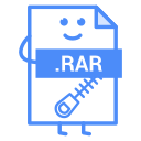 compressesd, file, rar svg vector icon