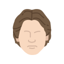 han, han solo, harrison ford, star wars svg vector icon