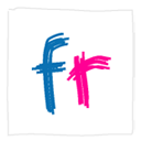 flickr,white icon