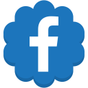 facebook, flower, media, round, social svg vector icon