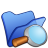 folder,blue,explorer icon