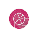 ball, dribbble, internet, network, social, web svg vector icon