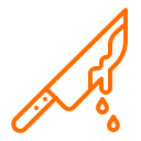 blood, halloween, killer, knife, murder svg vector icon