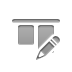 align,horizontal,top,pencil icon