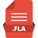 adobe file extensions, adobe flash, document, extension , file, file format, fla svg vector icon