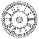 clock, copy icon