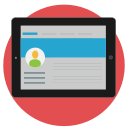 browse, internet, online, surf, tablet svg vector icon