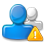 person,group,warning icon
