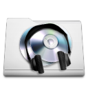 white,folder,music icon