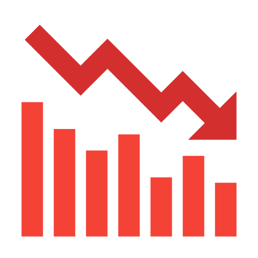 Bearish svg vector icon