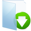 download,blue,descending,fall,decrease,down,descend icon