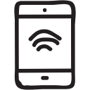 connection, device, mobile, signals, tablet, wifi, wireless svg vector icon