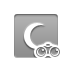 red,crescent,binoculars icon