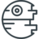 death, explode, star, wars svg vector icon