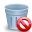 delete, trashcan icon