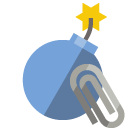 bomb,attachment icon