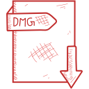 dmg, document, file, format svg vector icon
